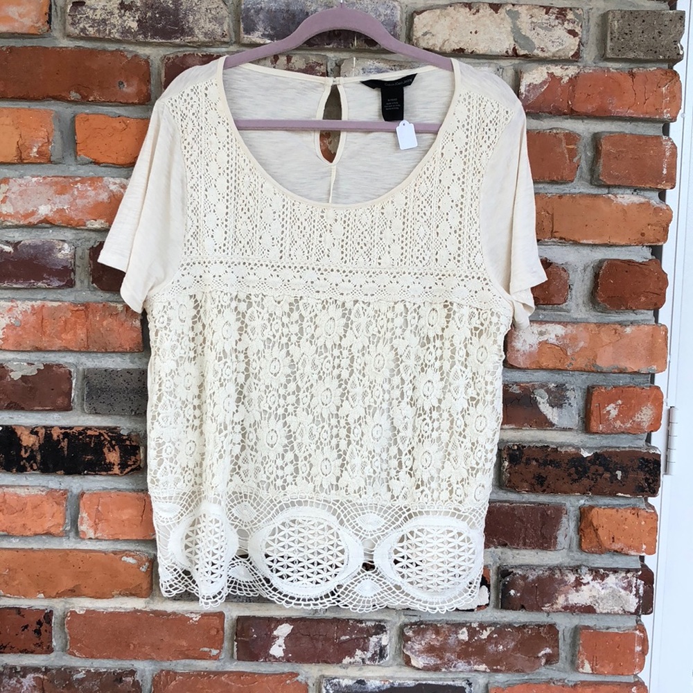 CALVIN KLEIN LACE TOP